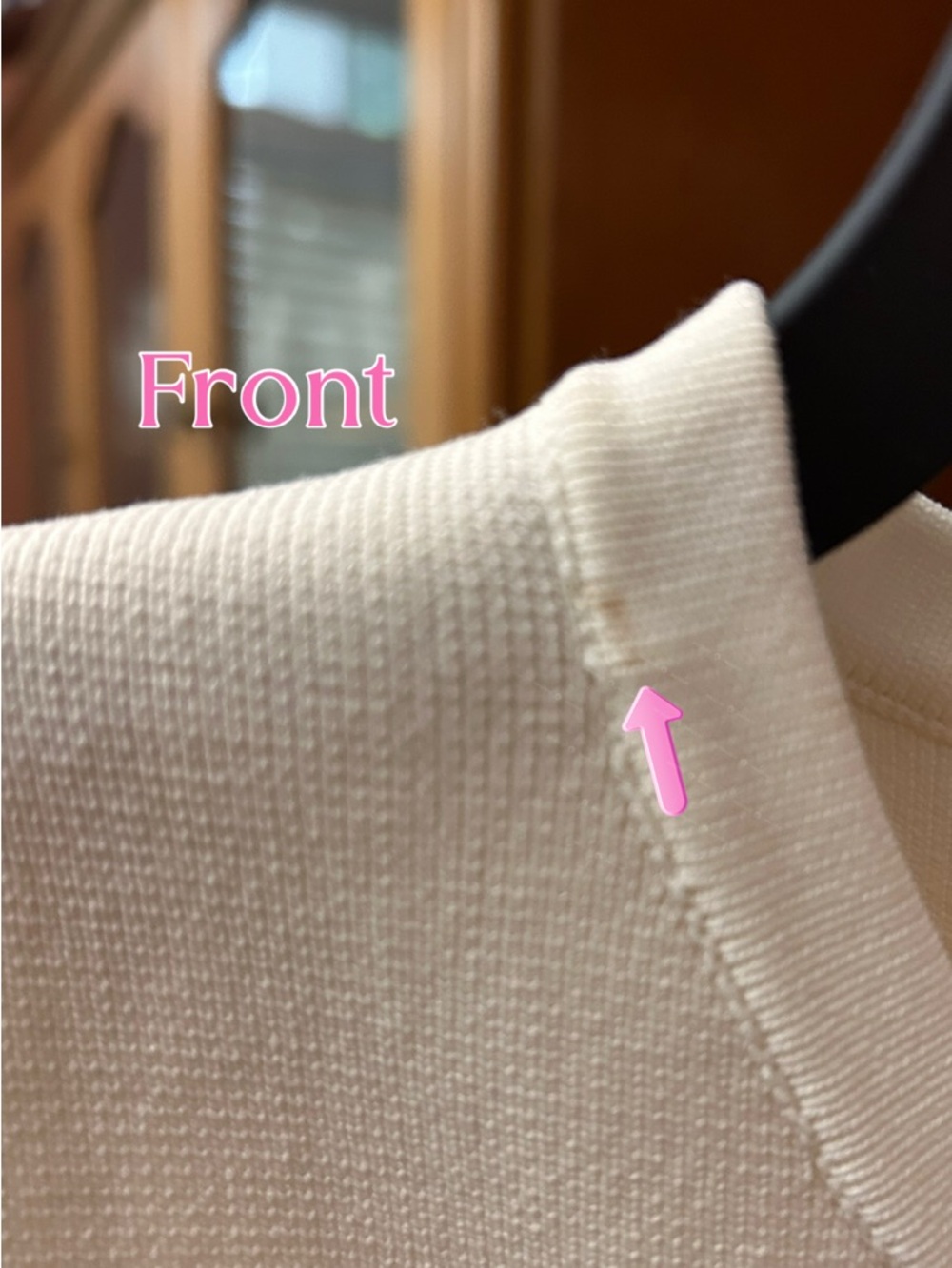 Sincerly Jules Pearl-Button Cream Shift Dress - Picture 6 of 6